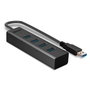 Lindy Hub USB 3.0 4 Ports Type A SuperSpeed, Alimentation par Bus, Transfert Jusqu'à 5 Gbit/s, Compatible USB 2.0/1.1, Compact et Plug & Play