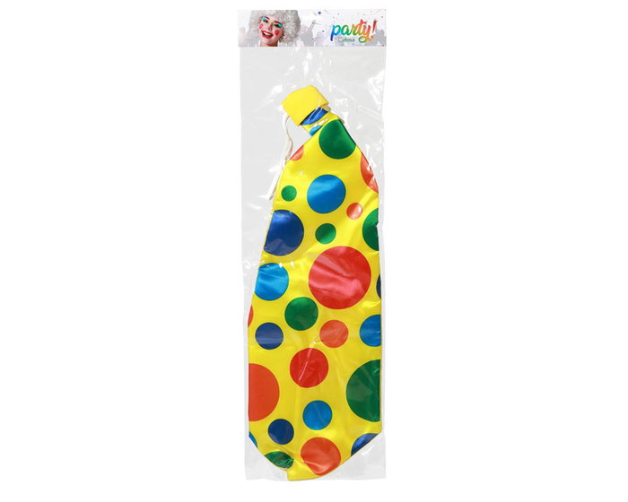 Atosa Cravate de costume comique multicolore avec motif clown - 60 cm Atosa Cravate de costume comique multicolore avec motif clown - 60 cm
