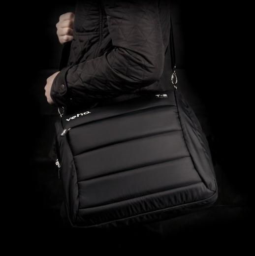 Veho T-2 Sacoche Hybrid pour Ordinateur Portable et Sac à Dos, Ultra Renforcée, Compatible jusqu'à 17 Pouces et Tablette 10 Pouces, avec Compartiments Doublés
