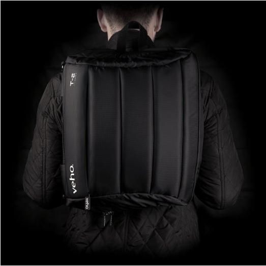 Veho T-2 Sacoche Hybrid pour Ordinateur Portable et Sac à Dos, Ultra Renforcée, Compatible jusqu'à 17 Pouces et Tablette 10 Pouces, avec Compartiments Doublés