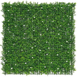 Faura Jardin vertical vert avec fleurs de jasmin, 50 x 50 cm, 4 pcs