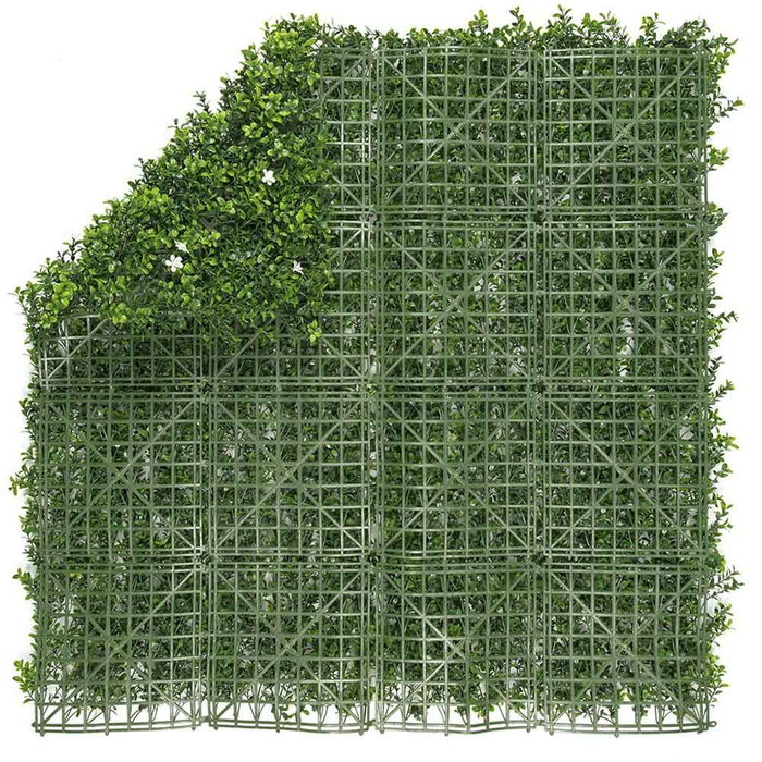 Faura Jardin vertical fleurs de jasmin vert 50 x 50 cm, 4 uds