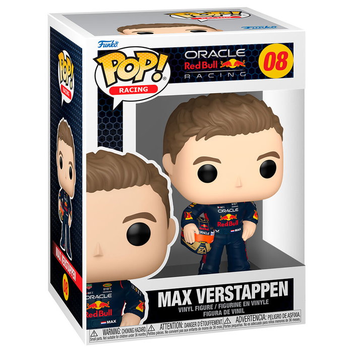 Funko Figura POP Vinyl Racing - Max Verstappen - 9cm avec boîte de collection