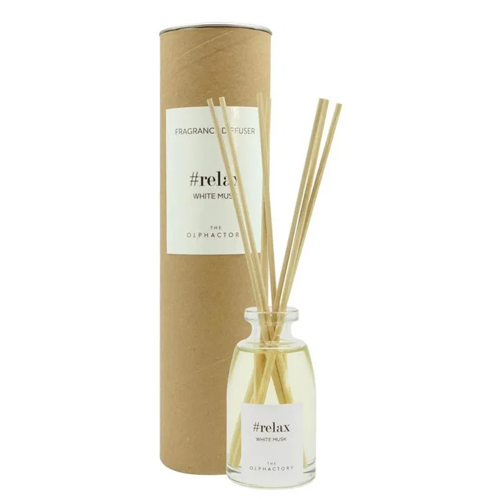The Olphactory Relax White Musk Diffuseur de parfum à roseaux 100 ml The Olphactory Relax White Musk Diffuseur de parfum à roseaux 100 ml