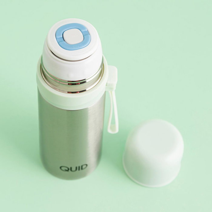 Quid Termo Sugar Acero Inoxidable 350 mL Vertique, Garde au Chaud et au Froid 12h, Double Paroi Inox 18/10