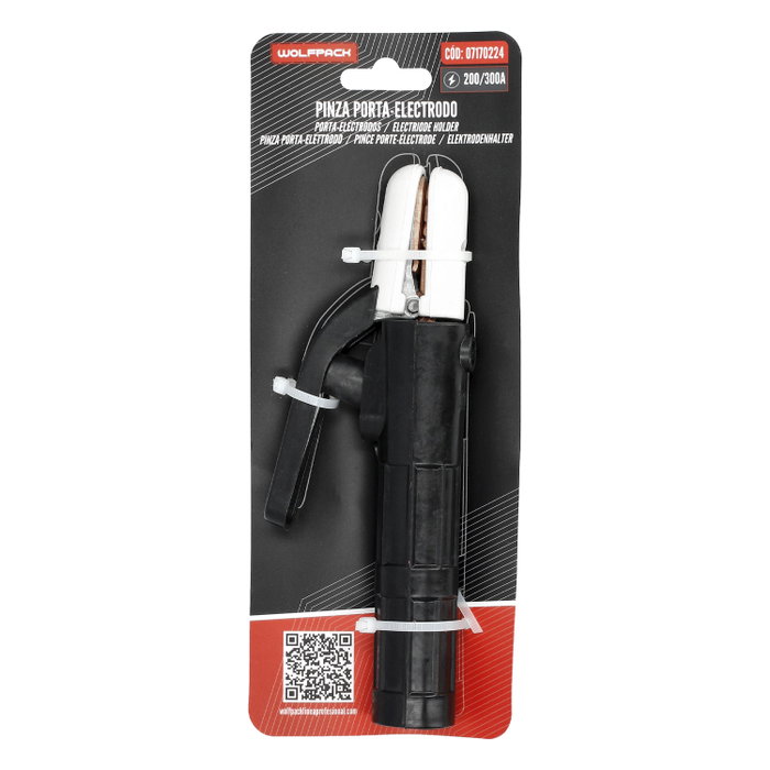 WOLFPACK LINEA PROFESIONAL Pinza Porta-electrodo 200/300 Ampères