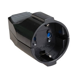 Solera Base aérienne Schuko T/TL 16 A 250 V noire