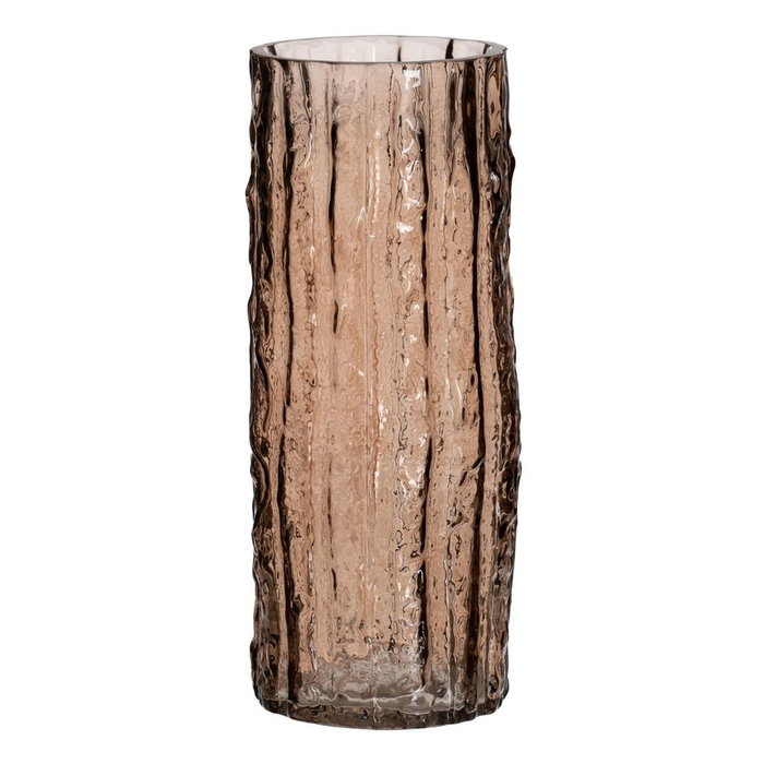 BigBuy Home Vase Marron Verre 12 x 12 x 30,5 cm