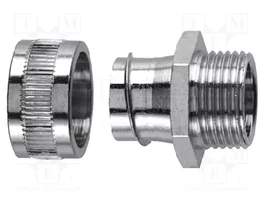 HELLERMANNTYTON Connecteur de bord droit HelaGuard SC M32 en laiton nickelé