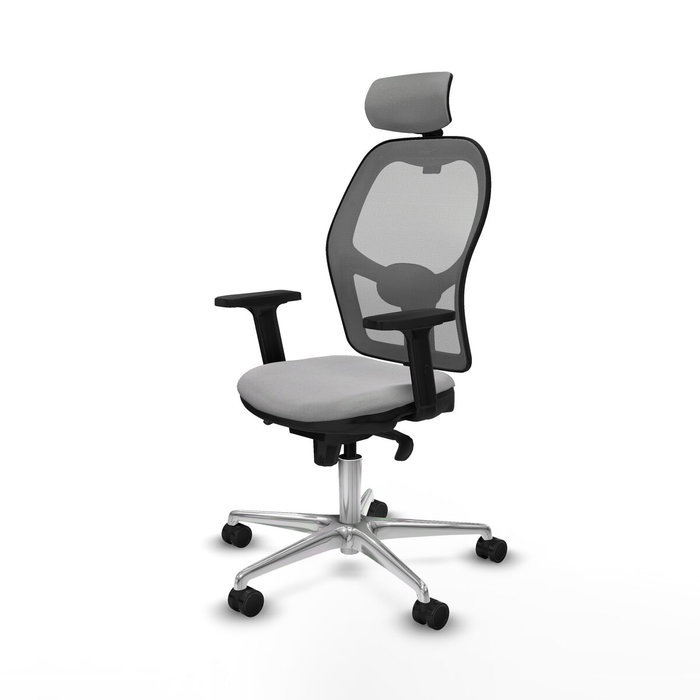 Piqueras y Crespo Chaise de Bureau avec Appui-tête Jorquera 2D086N2 Gris clair Piqueras y Crespo Chaise de Bureau avec Appui-tête Jorquera 2D086N2 Gris clair