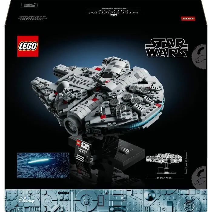 LEGO Star Wars 75375 Millennium Falcon - Set de Construction Vaisseau Spatial pour Adultes - Replique Moyenne - 921 Pièces