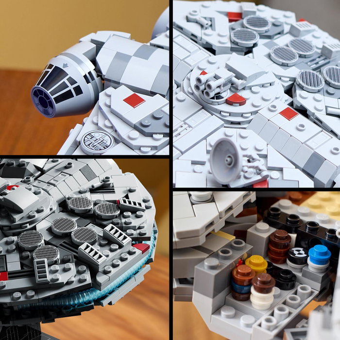 LEGO Star Wars 75375 Millennium Falcon, Modèle de Collection 25e Anniversaire LEGO Star Wars 75375 Millennium Falcon, Modèle de Collection 25e Anniversaire
