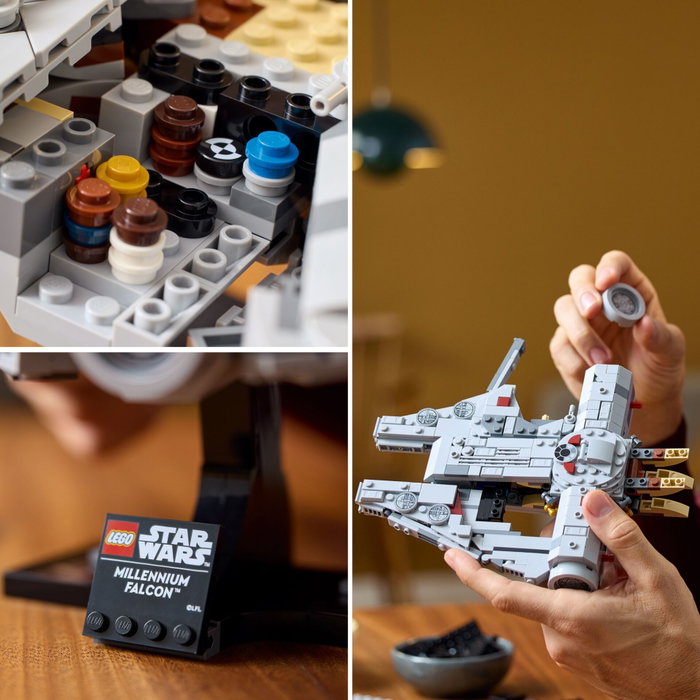 LEGO Star Wars 75375 Millennium Falcon, Modèle de Collection 25e Anniversaire LEGO Star Wars 75375 Millennium Falcon, Modèle de Collection 25e Anniversaire