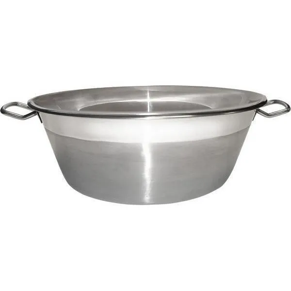 Baumalu Bassine à Confiture 38 cm en Acier Inoxydable Argenté, Capacité 9L Baumalu Bassine à Confiture 38 cm en Acier Inoxydable Argenté, Capacité 9L
