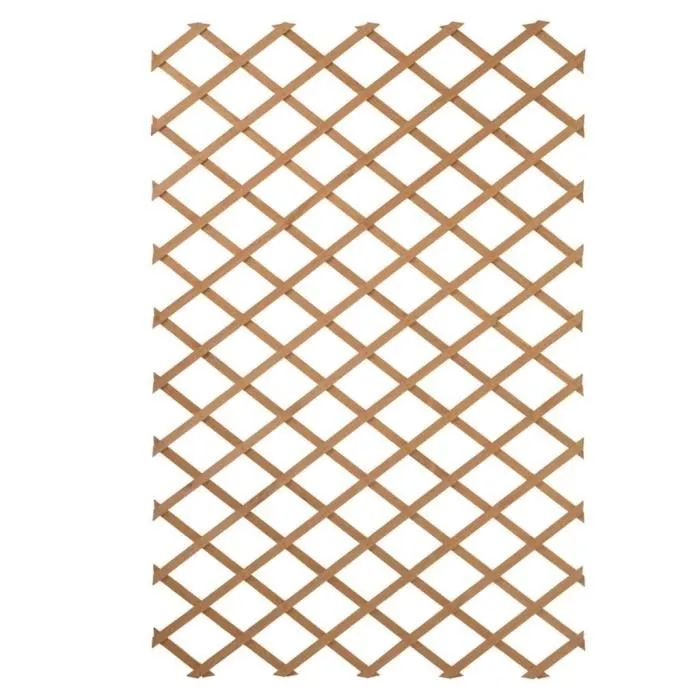 Nature Treillis extensible en bois pour jardin 100 x 200 cm - Palissade pour plantes grimpantes