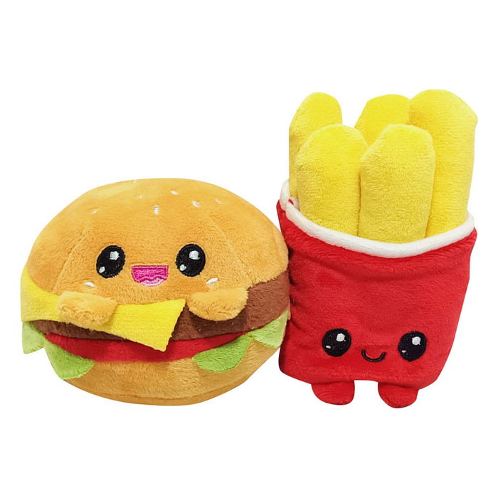 Pack 2 peluches Yummis Together Burger & Fries in Take Away Bag 21 cm Pack 2 peluches Yummis Together Burger & Fries in Take Away Bag 21 cm