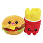 Pack 2 peluches Yummis Together Burger & Fries in Take Away Bag 21 cm