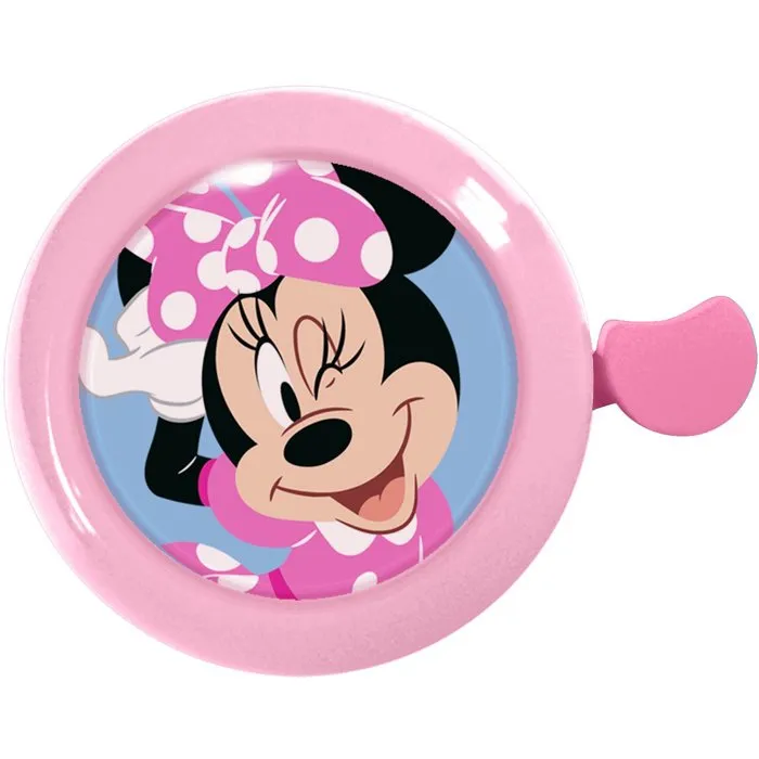 Disney Sonnette Minnie pour Tout Type de Guidon dès 3 Ans - Son Clair et Déco Résistante