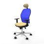 Piqueras y Crespo Chaise de Bureau avec Appui-tête 1D086N1 Crème
