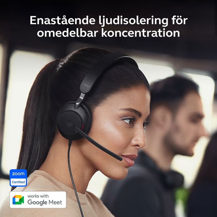 Jabra 24189-989-799 Evolve2 40 SE UC Casque audio stéréo avec micro - Noir