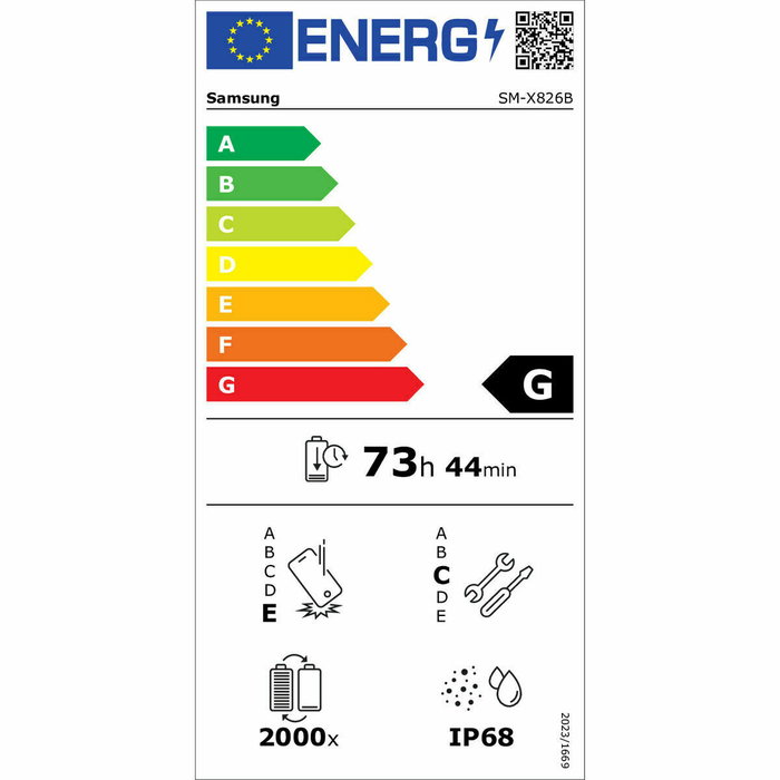 Tablette Samsung SM-X826BZAPEUB 12,4" Octa Core 12 GB RAM 512 GB Gris