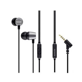 Aiwa ESTM-30SL Auriculaire Intra-auriculaire Filaire Jack 3.5 mm Noir et Argent