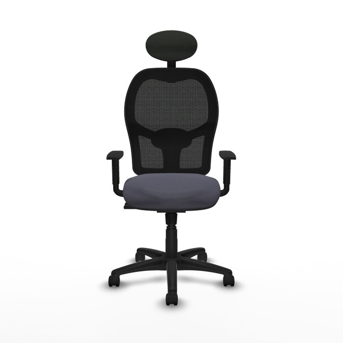 Piqueras Y Crespo Chaise de bureau Alocén, mécanisme Synchro, Gris foncé/Noir Piqueras Y Crespo Chaise de bureau Alocén, mécanisme Synchro, Gris foncé/Noir