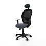 Piqueras Y Crespo Chaise de bureau Alocén, mécanisme Synchro, Gris foncé/Noir