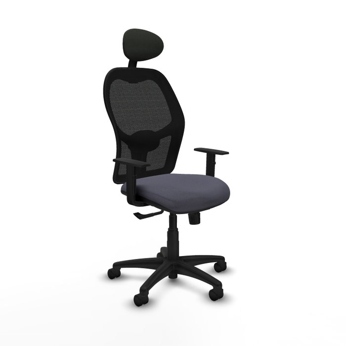 Piqueras Y Crespo Chaise de bureau Alocén, mécanisme Synchro, Gris foncé/Noir Piqueras Y Crespo Chaise de bureau Alocén, mécanisme Synchro, Gris foncé/Noir
