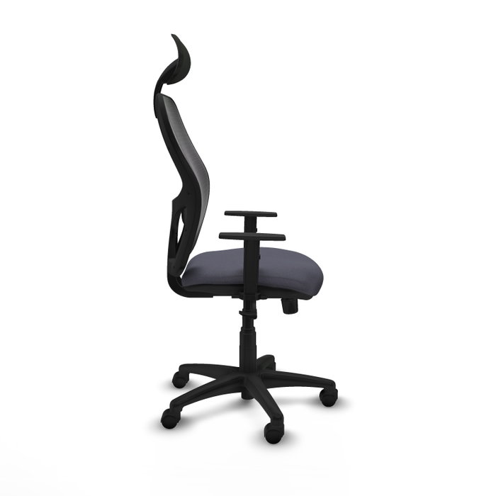 Piqueras Y Crespo Chaise de bureau Alocén, mécanisme Synchro, Gris foncé/Noir Piqueras Y Crespo Chaise de bureau Alocén, mécanisme Synchro, Gris foncé/Noir