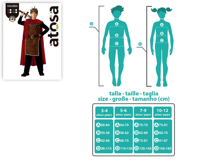 Déguisement Enfant Roi Médiéval Rouge - Tunique et Cape avec Pantalon et Ceinture - Taille 10-12 Ans Déguisement Enfant Roi Médiéval Rouge - Tunique et Cape avec Pantalon et Ceinture - Taille 10-12 Ans