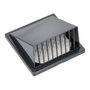 Edm Grille de ventilation avec campana gris anthracite ø 125 mm