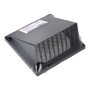 Edm Grille de ventilation avec hotte ABS ø125mm 170x170mm gris anthracite