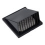 Edm Grille de ventilation avec hotte ABS ø125mm 170x170mm gris anthracite