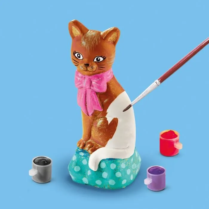 Ses Creative - Moulage et peinture Chat - Loisirs créatifs - Kit avec moule 3D, plâtre et 6 couleurs de peinture - Pour adultes et enfants Ses Creative - Moulage et peinture Chat - Loisirs créatifs - Kit avec moule 3D, plâtre et 6 couleurs de peinture - Pour adultes et enfants