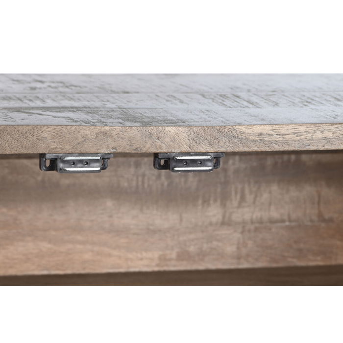 Buffet DKD Home Decor Brun foncé Gris foncé Métal Bois de manguier 180 x 40 x 80 cm
