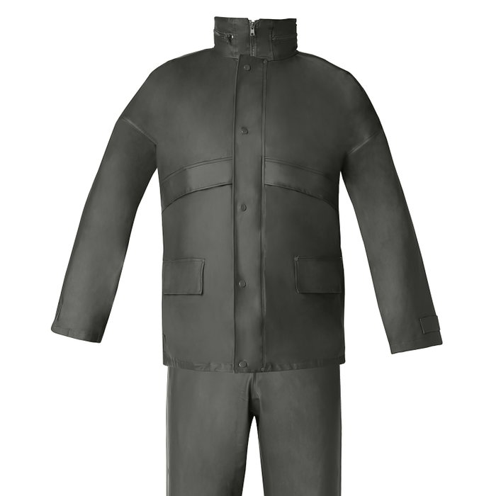 WOLFPACK LINEA PROFESIONAL Ensemble de pluie en polyuréthane vert Taille 6-M WOLFPACK LINEA PROFESIONAL Ensemble de pluie en polyuréthane vert Taille 6-M