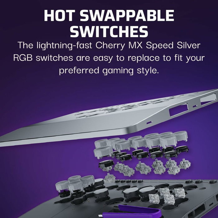 Turtle Beach Victrix Pro KO Leverless Fight Stick - Gris