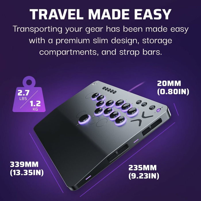 Turtle Beach Victrix Pro KO Leverless Fight Stick - Gris
