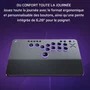 Victrix Pro KO - Manette de combat sans levier (Leverless Fight Stick) - Officiellement sous licence Xbox - Gris - Compatible Xbox Series X|S, Xbox One et PC Windows 10/11