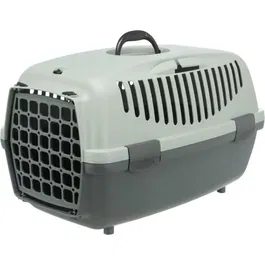 Trixie Box de Transport Capri 1 Taille XS - 32 x 31 x 48 cm - Anthracite Gris et Vert - Pour Petit Chien