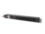 Lanberg Rallonge Rack 19" 8 Prises IEC C13 16A Protection Surtension 2m Noir