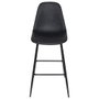 Home Deco Factory Tabouret de Bar Noir Amber