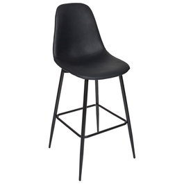 Home Deco Factory Tabouret de Bar Noir Amber