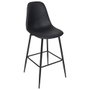 Home Deco Factory Tabouret de Bar Noir Amber