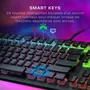 Turtle Beach Vulcan II Max - Clavier gaming mécanique et optique PC avec rétroéclairage RGB, interrupteurs TITAN II, 24 Smart Keys et repose-poignets amovible - Noir
