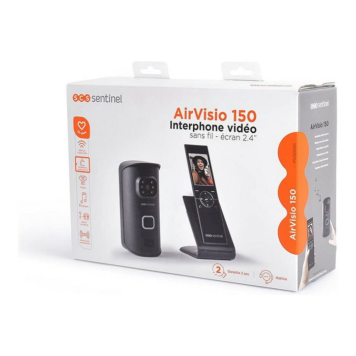 Scs Sentinel AirVisio 150 Interphone vidéo sans fil Noir Scs Sentinel AirVisio 150 Interphone vidéo sans fil Noir