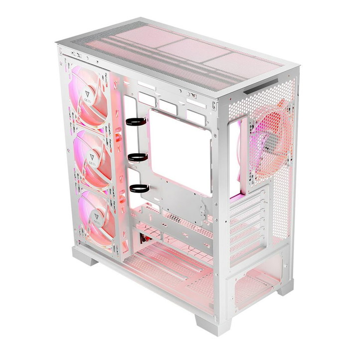 Boîtier ATX semi-tour Modecom Volcano SPACE APEX ARGB Blanc Boîtier ATX semi-tour Modecom Volcano SPACE APEX ARGB Blanc