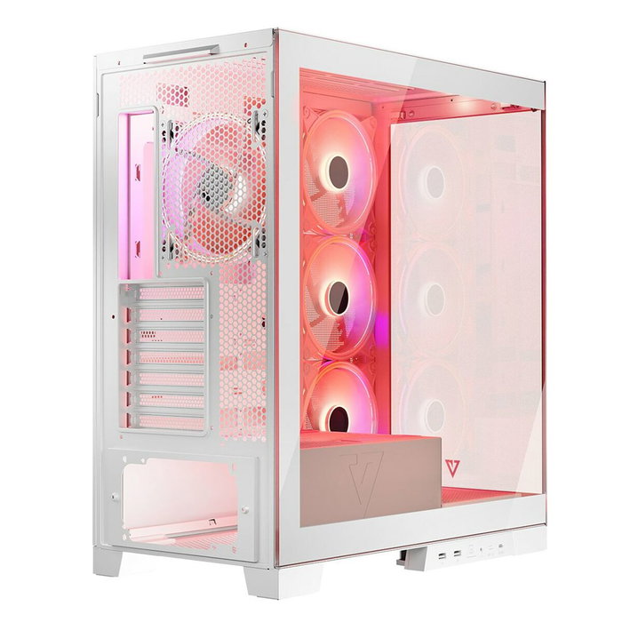 Boîtier ATX semi-tour Modecom Volcano SPACE APEX ARGB Blanc Boîtier ATX semi-tour Modecom Volcano SPACE APEX ARGB Blanc
