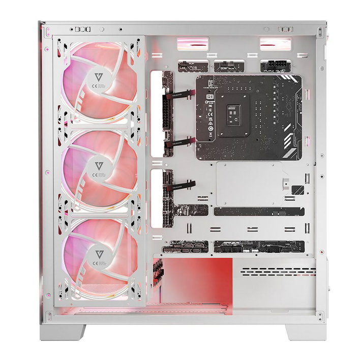 Boîtier ATX semi-tour Modecom Volcano SPACE APEX ARGB Blanc Boîtier ATX semi-tour Modecom Volcano SPACE APEX ARGB Blanc